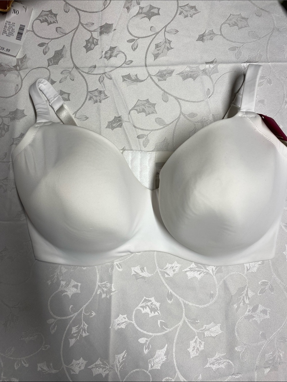 NWT Fashion Bug Vintage Y2K White Balconette Underwire Bra 42F